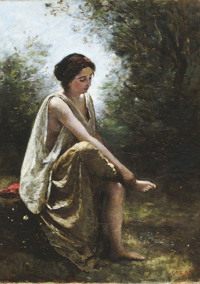 Zraněná Eurydika od Jean-Baptiste-Camille Corot