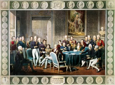 Účastníci vídeňského kongresu v letech 1814-15, Rakousko od Jean Baptiste (after) Isabey