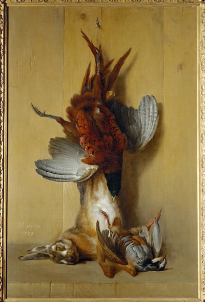 Bažant, zajíc a koroptev - bažant, zajíc a koroptev... od Jean-Baptiste (school of) Oudry