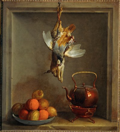 Mrtvá příroda s ovocem a zvěří ... od Jean Baptiste (school of) Oudry