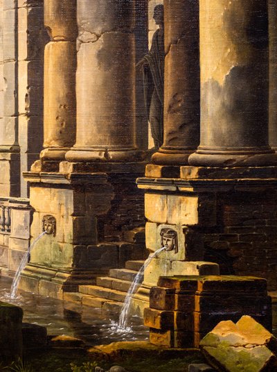 Ruiny starověkých lázní od Jean Baptiste Berlot
