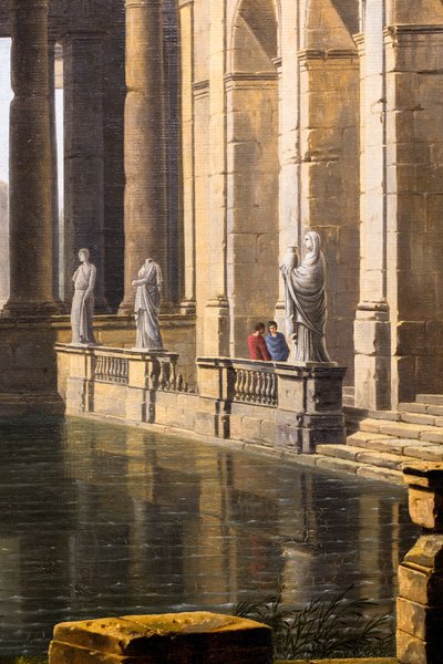 Ruiny starověkých lázní od Jean Baptiste Berlot