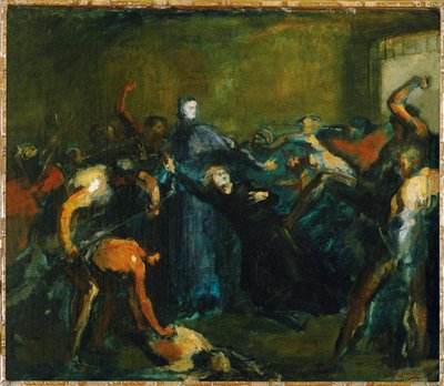 Monseigneur Darboy ve vězení (olej na plátně) od Jean-Baptiste Carpeaux