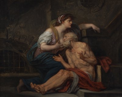 Cimon a Pero: "Římská charita" od Jean-Baptiste Greuze