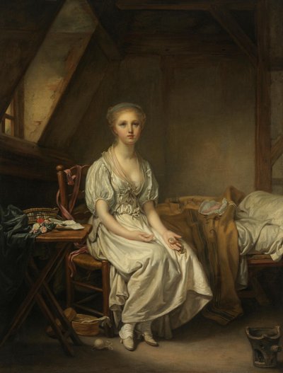 Nářky hodin (Kolísající ctnost) od Jean-Baptiste Greuze