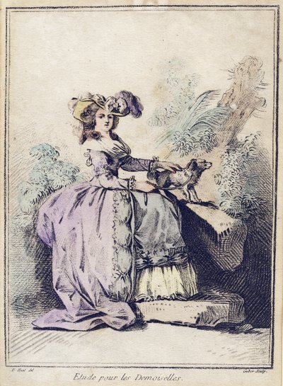 Studie für die Demoiselles von Jean-Baptiste Huet
