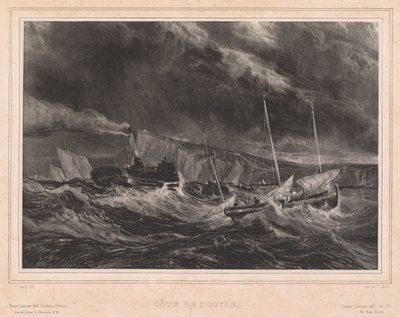 Pobřeží Doveru od Jean-Baptiste Isabey