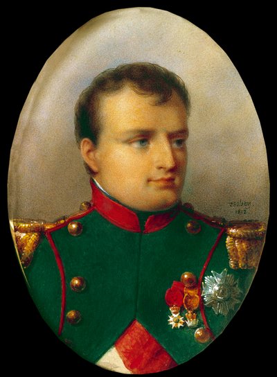 Medaillonporträt von Napoleon I. in der Uniform der Jäger von Jean-Baptiste Isabey
