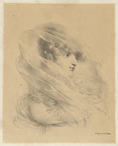 Portrét Mademoiselle Ledieu od Jean-Baptiste Isabey