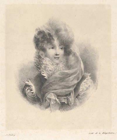 Portrét slečny de Pavant od Jean-Baptiste Isabey