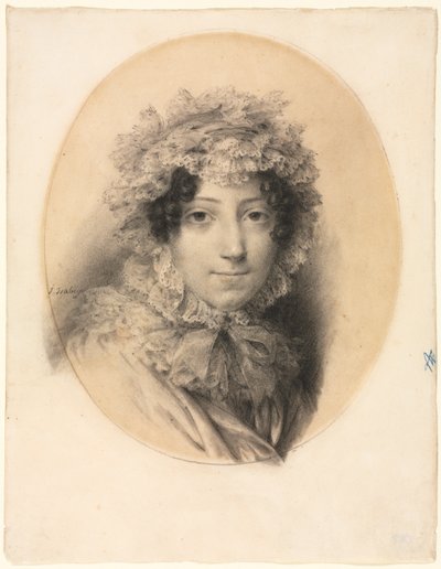 Portrét dámy od Jean-Baptiste Isabey