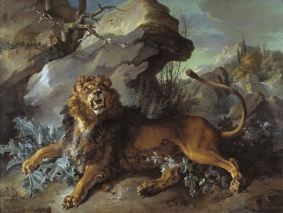 Lev a moucha od Jean-Baptiste Oudry