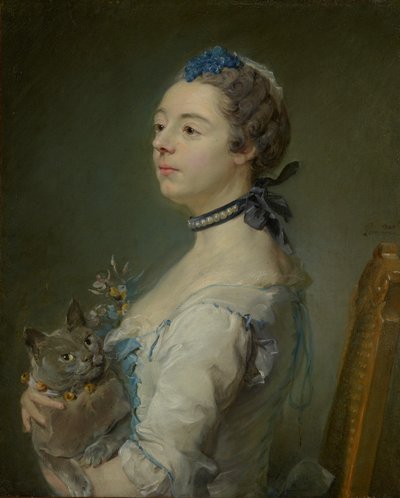 Magdaleine Pinceloup de la Grange, narozená v Parseval od Jean Baptiste Perronneau