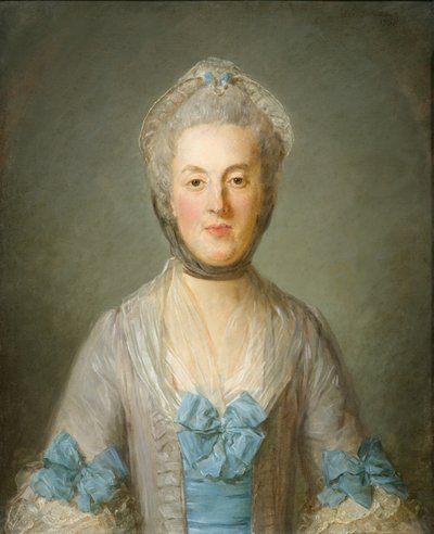 Portrét dámy od Jean Baptiste Perronneau