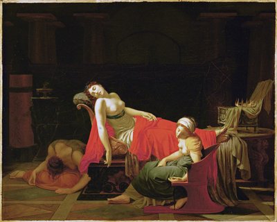 Kleopatřina smrt (olej na plátně) od Jean-Baptiste Regnault