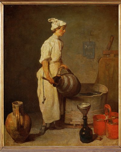 Le garcon cabaretier (malba na plátně) od Jean-Baptiste Simeon Chardin