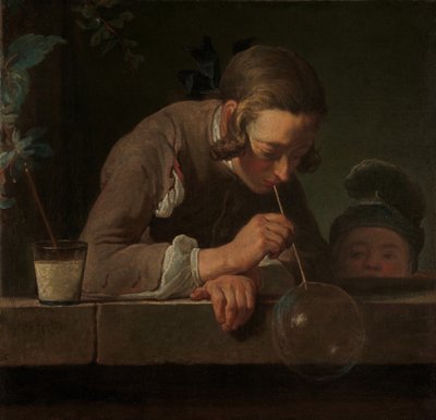 Soap Bubbles, c.1733-34 (olej na plátně) od Jean Baptiste Simeon Chardin