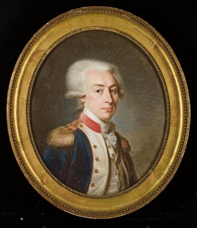 Portrét markýze de La Fayette (pastel na papíře) od Jean Baptiste Weyler