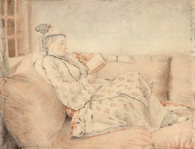 Dáma v tureckých šatech, čtení od Jean-Étienne Liotard