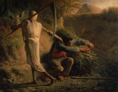 Smrt a dřevorubec od Jean Francois Millet