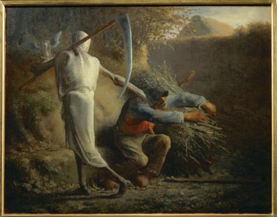 Smrt a dřevorubec (malba na plátně) od Jean-Francois Millet