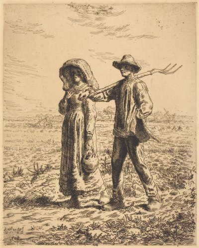 Odchod do práce od Jean-Francois Millet