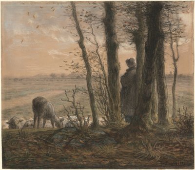 Padající listy od Jean-Francois Millet