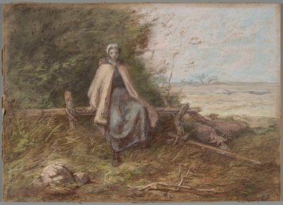 Pastýřka od Jean-Francois Millet