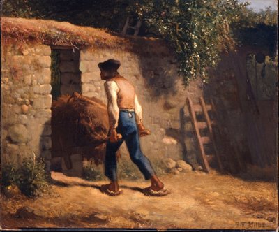 Rolník s kolečkem od Jean-Francois Millet