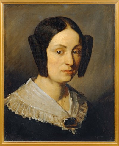 Portrét Augustine Fournerie, rozené Dore (malba na plátně) od Jean-Francois Millet