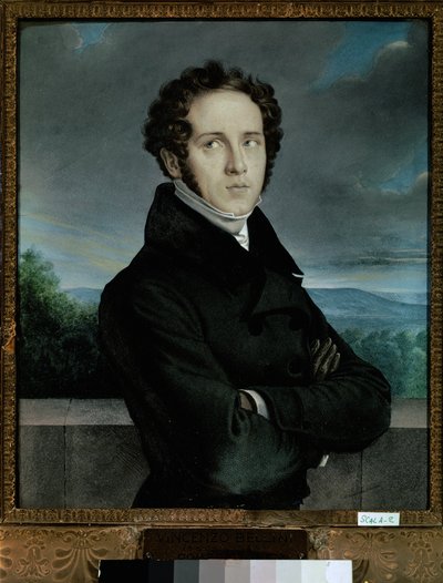 Porträt von Bellini Vincenzo, erste Hälfte des 19. Jahrhunderts von Jean-Francois Millet