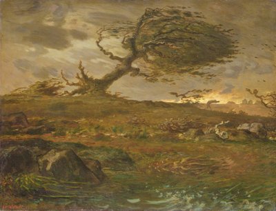 Poryv větru od Jean Francois Millet