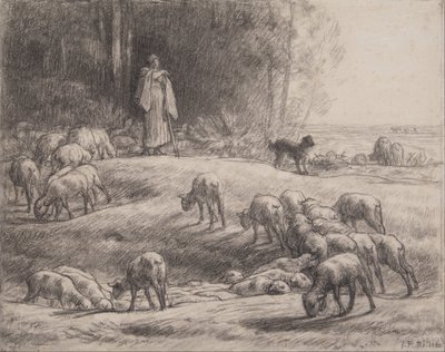 Pastýřka od Jean-Francois Millet