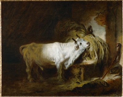 Der weiße Stier im Stall von Jean-Honore Fragonard