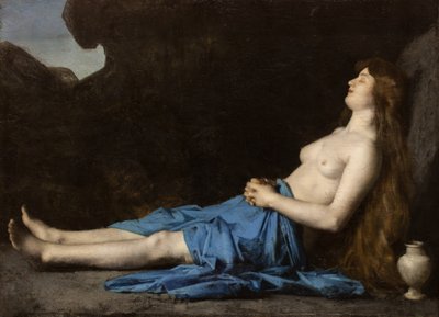 Madeleine v poušti, 1873-74 (olej na plátně) od Jean-Jacques Henner