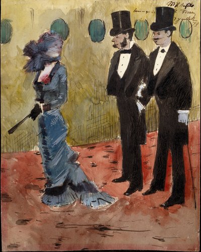 V divadle od Jean-Louis Forain