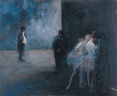 Zákulisí – Symfonie v modrém od Jean-Louis Forain