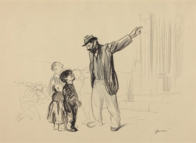 a) Kostel jejich otců (avers); b) Muž s cigaretou (revers) od Jean-Louis Forain