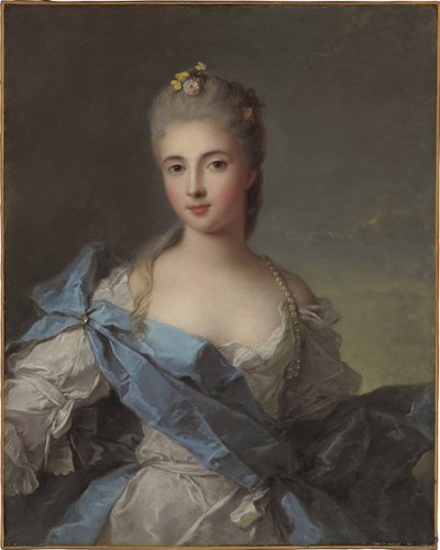 Portrét vévodkyně z La Rochefoucault (Louise Elisabeth de la Rochefoucault, vévodkyně z Enville od Jean Marc Nattier