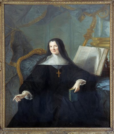 Portrét Anne Geyssans de Clermont-Chatte (Clermont Chatte), abatyše z Chelles († 1789) Obraz Jeana Marca (Jean-Marc) Nattier (1685-1766) Slunce 1,46x1,14 m - Portrét Anne Geyssans de Clermont -Chatte (Clermont Chatte), abatyše v Chelles (zemřel v 1 od Jean Marc Nattier