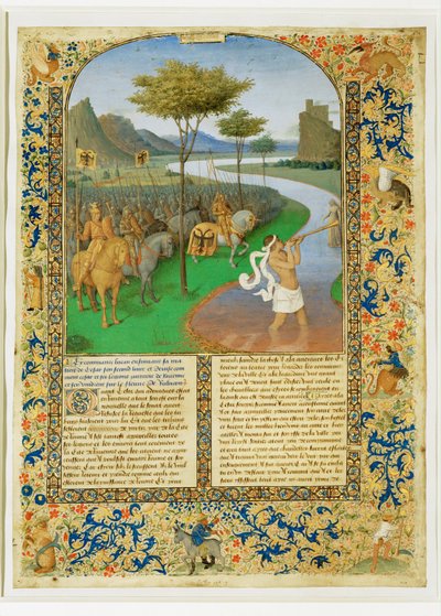 Le passage du Rubicon par Cesar-Caesar crossing the Rubicon ... od Jean (style of) Fouquet