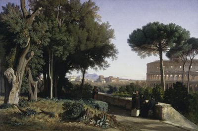 Koloseum při pohledu z Palatina od Jean Achille Benouville