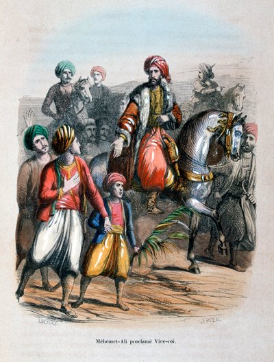 Mehmet Ali prohlášen místokrálem, 1805 1847 od Jean Adolphe Beauce