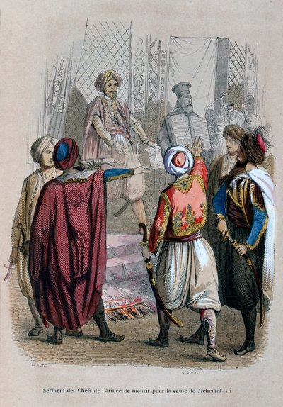 Přísaha velitelů armády zemřít za Mehmeta Aliho, Egypt, 1805 1847 od Jean Adolphe Beauce