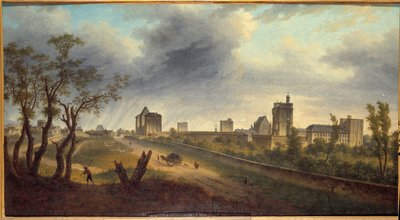 Pohled na hrad Vincennes Obraz od Adriena Guigneta (1816-1854) od Jean Adrien Guignet