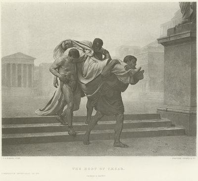 Tělo Caesara (hlubotisk) od Jean Andre Rixens