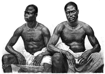 Dva muži z Assinie, Guinea, c1860-1920. od Jean Andre Rixens
