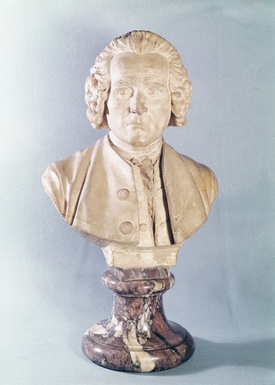 Busta Jean-Jacquese Rousseaua (1712-78) (mramor) od Jean Antoine Houdon