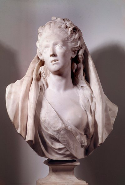 Busta Sophie Arnould (1740-1802) zpěvačka zastoupená v roli Iphigenie Sculpture Jean Antoine Houdon (1741-1828) 1775 Paříž, Musee du Louvre od Jean Antoine Houdon