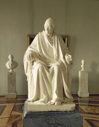 Francois Marie Arouet Voltaire (1694-1778) 1781 (mramor) od Jean Antoine Houdon
